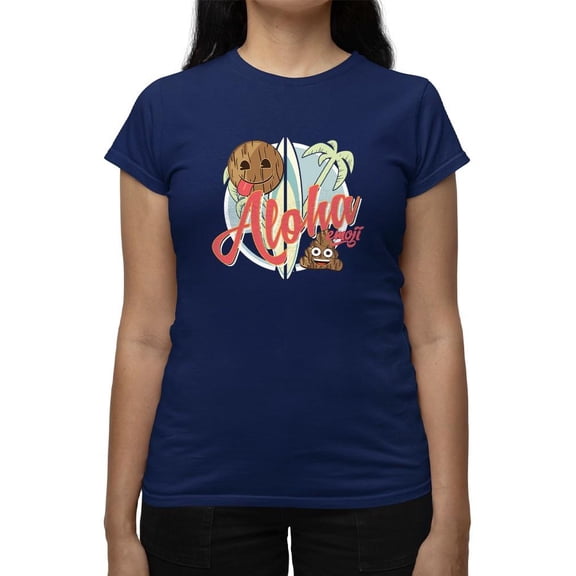 Aloha Tropical Coconut Icon Trendy Graphic Women's T-shirt