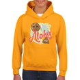 thumbnail image 1 of Aloha Tropical Coconut Icon Trendy Graphic Youth's Hoodie, 1 of 4