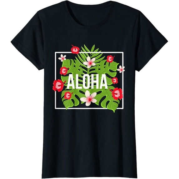 Aloha Tropical Flowers T-Shirt