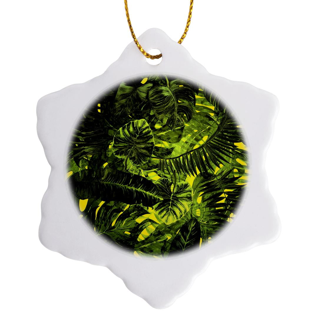 3drose, Aloha Tropical Foliage Palm Leaves Jungle Hawaii Pattern, 3 ...