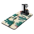 thumbnail image 1 of Aloha Tropical Island Coffee Bar Mat - Beach Vacation Absorbent Non-Slip Mat for Coffee Stations, Exotic Palm Tree Design, 4-Layer Construction, 1 of 4