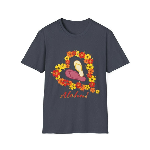 Aloha Valentines Floral Heart Novelty Men Women Apparel