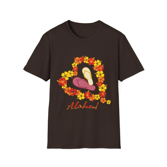 Aloha Valentines Floral Heart Novelty Men Women Apparel