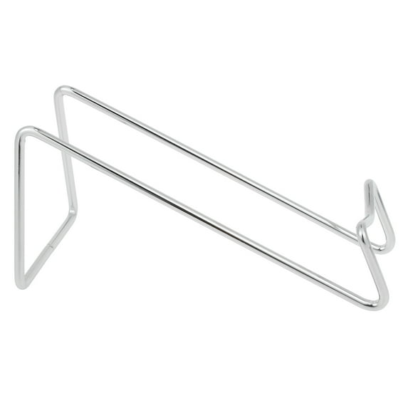 Aloha Wrought Iron Wine Display Rack Beer Bottle Shelf Wine Holder Storage Stand for Kitchen Countertops Bar Counter (Bright Silver)