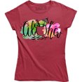 thumbnail image 1 of Aloha with a Coconut Drink Made In Hawaiian - Summer Time Women's T-Shirt, 1 of 4