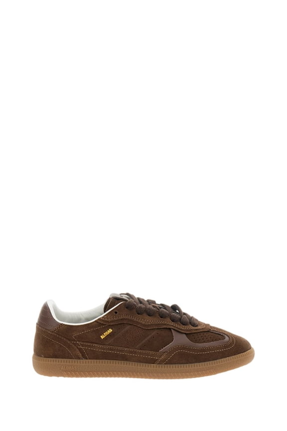 Chocolate Brown Suede Retro Sneakers Brown (Women's)