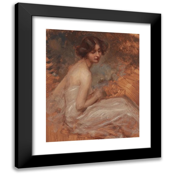 Alois Hans Schram 12x14 Black Modern Framed Museum Art Print Titled - Portrait of a Lady