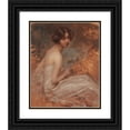 thumbnail image 1 of Alois Hans Schram 15x18 Black Ornate Wood Framed Double Matted Museum Art Print Titled - Portrait of a Lady, 1 of 5