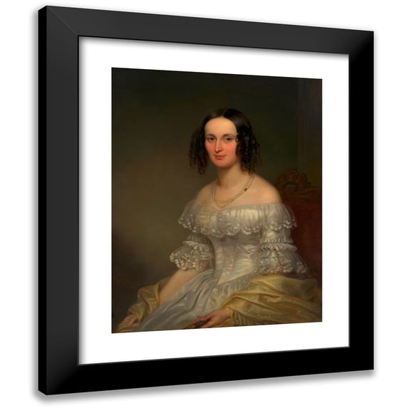 Alois von Anreiter 20x24 Black Modern Framed Museum Art Print Titled - Anna Weis, Born Mayer (1841)