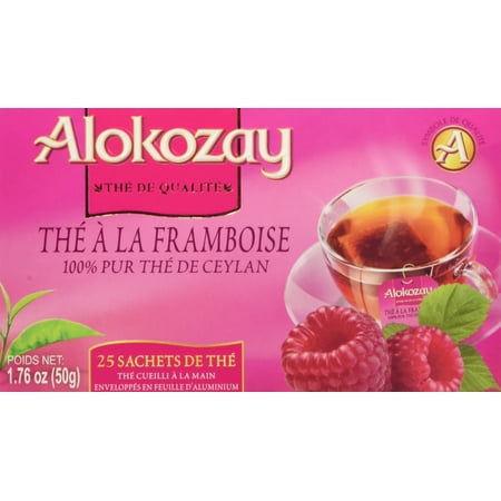 Alokozay Raspberry Pure Ceylon Tea 25 Tea Bag, 50G