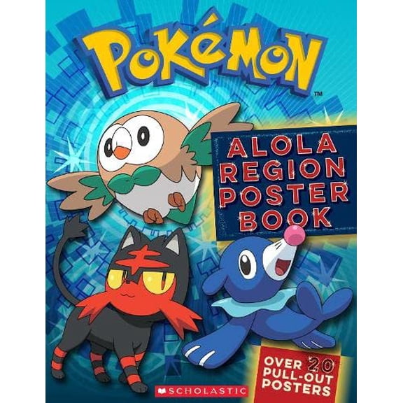 Pre-Owned Alola Region Poster Book (Pok?mon) (Paperback) 1338161229 9781338161229