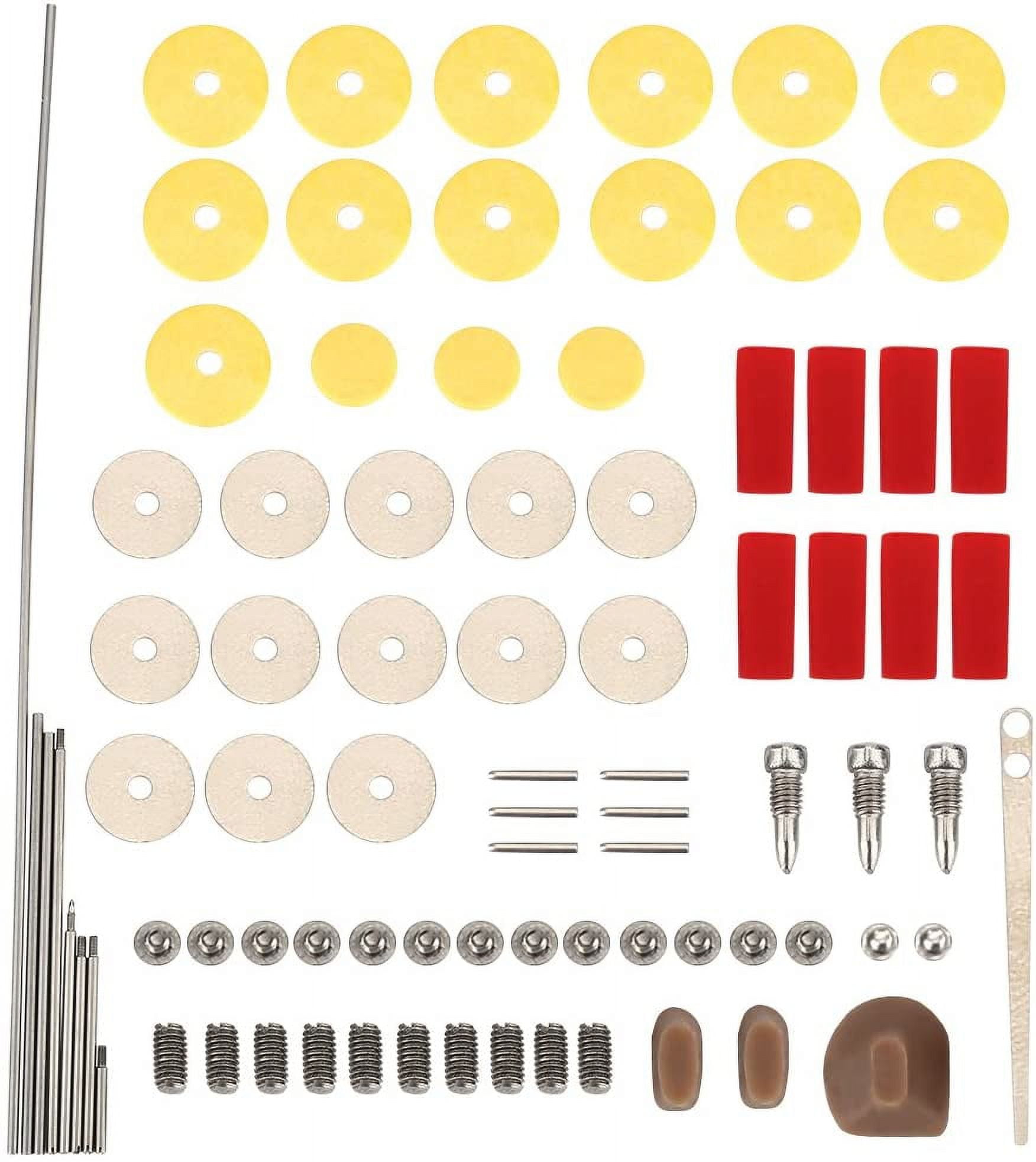 Alomejor Kit Flute Repair Parts Flute DIY Repair Screws and Gasket