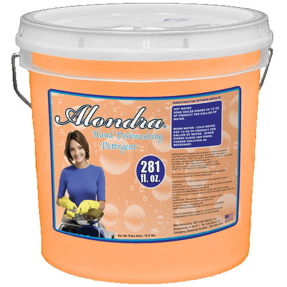 Alondra Hand Dishwashing Detergent, 2.2 Gallons, with Pump