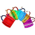 thumbnail image 1 of Alondra's Imports Mexican Tote Favor Candy Bags (Party Decorations, Mercado Mesh Goodie Piñata Bag, Bolsas Para Fiestas, Supplies, Taco Bar, Quinceañera, Wedding), Multi-Colored (6 Pack), 1 of 6