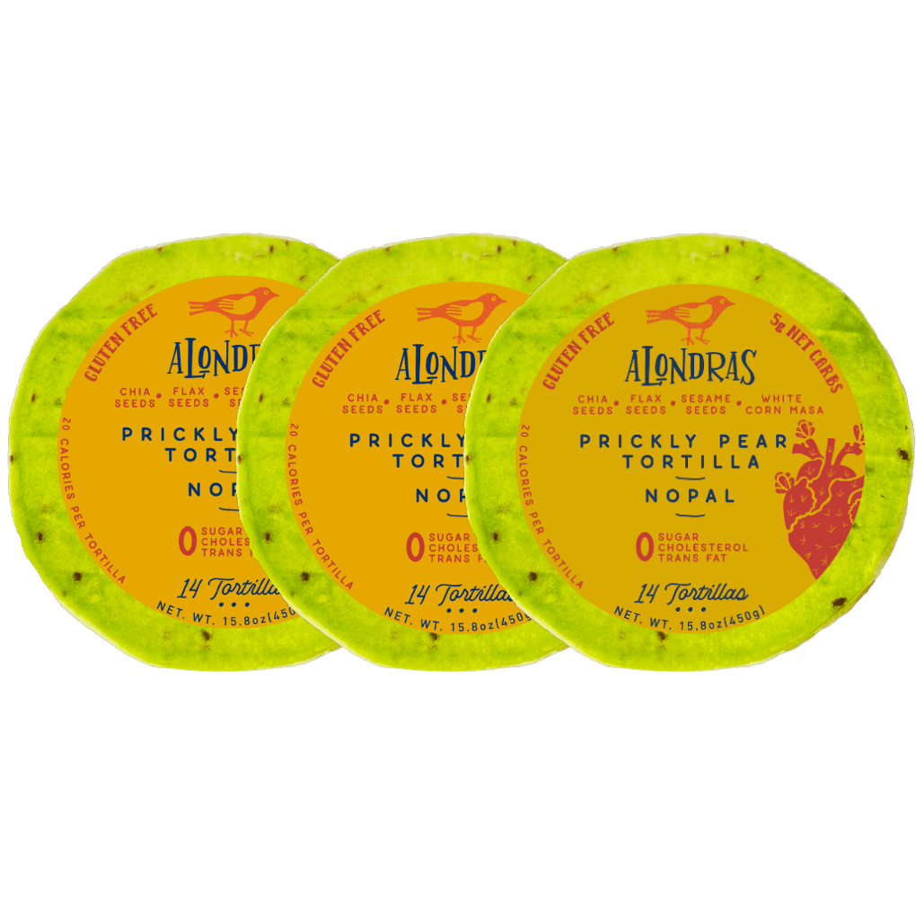 Alondras Gluten Free Low Carb Tortilla Nopal Prickly Pear Keto friendly