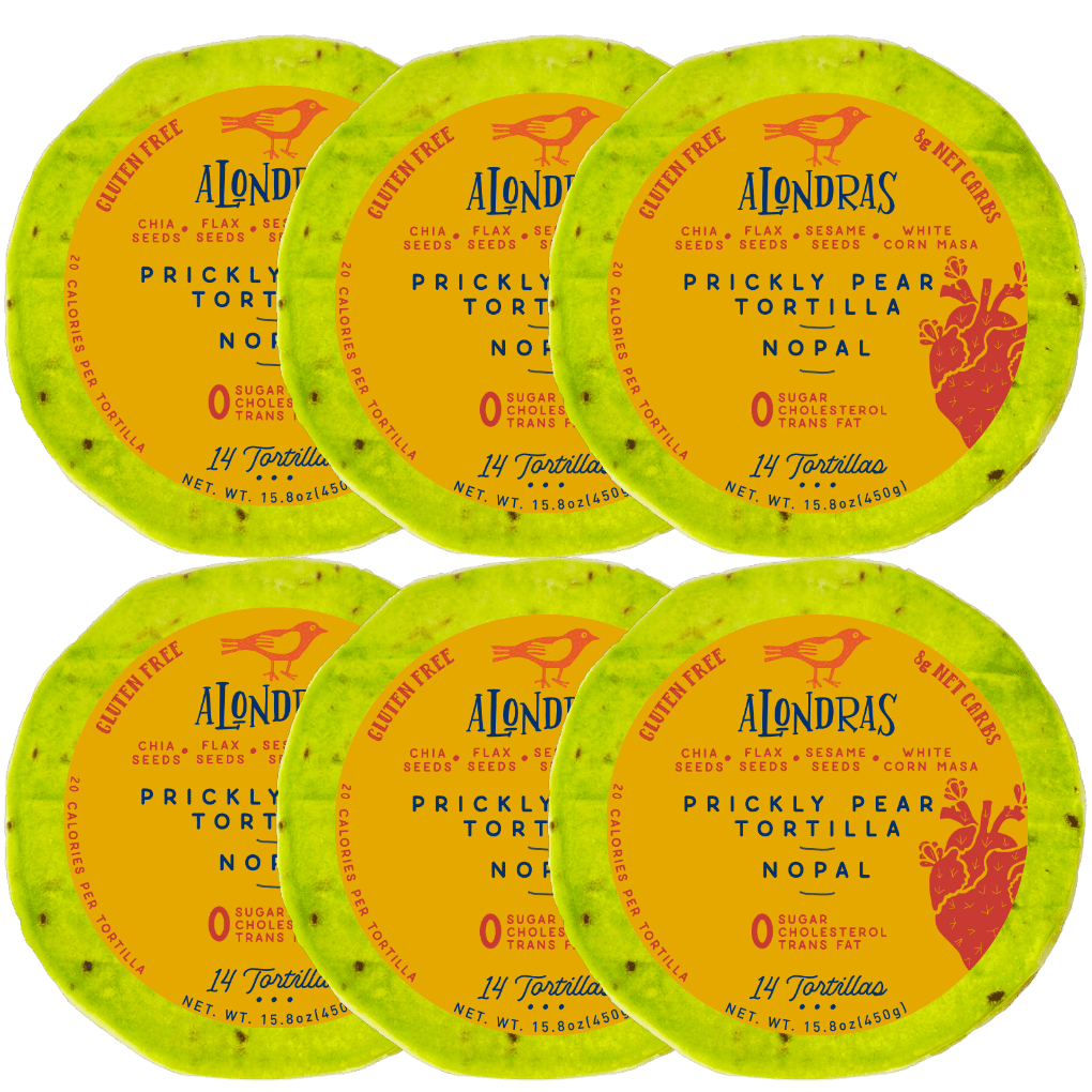 Alondras Gluten Free Low Carb Tortilla Nopal Prickly Pear Keto friendly