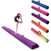 Alondy 9FT Balance Beam Folding Floor Gymnastics Equipment for Kids Non Slip Rubber Base Gymnastics Beam for Training Practice Physical Therapy Professional Home Training