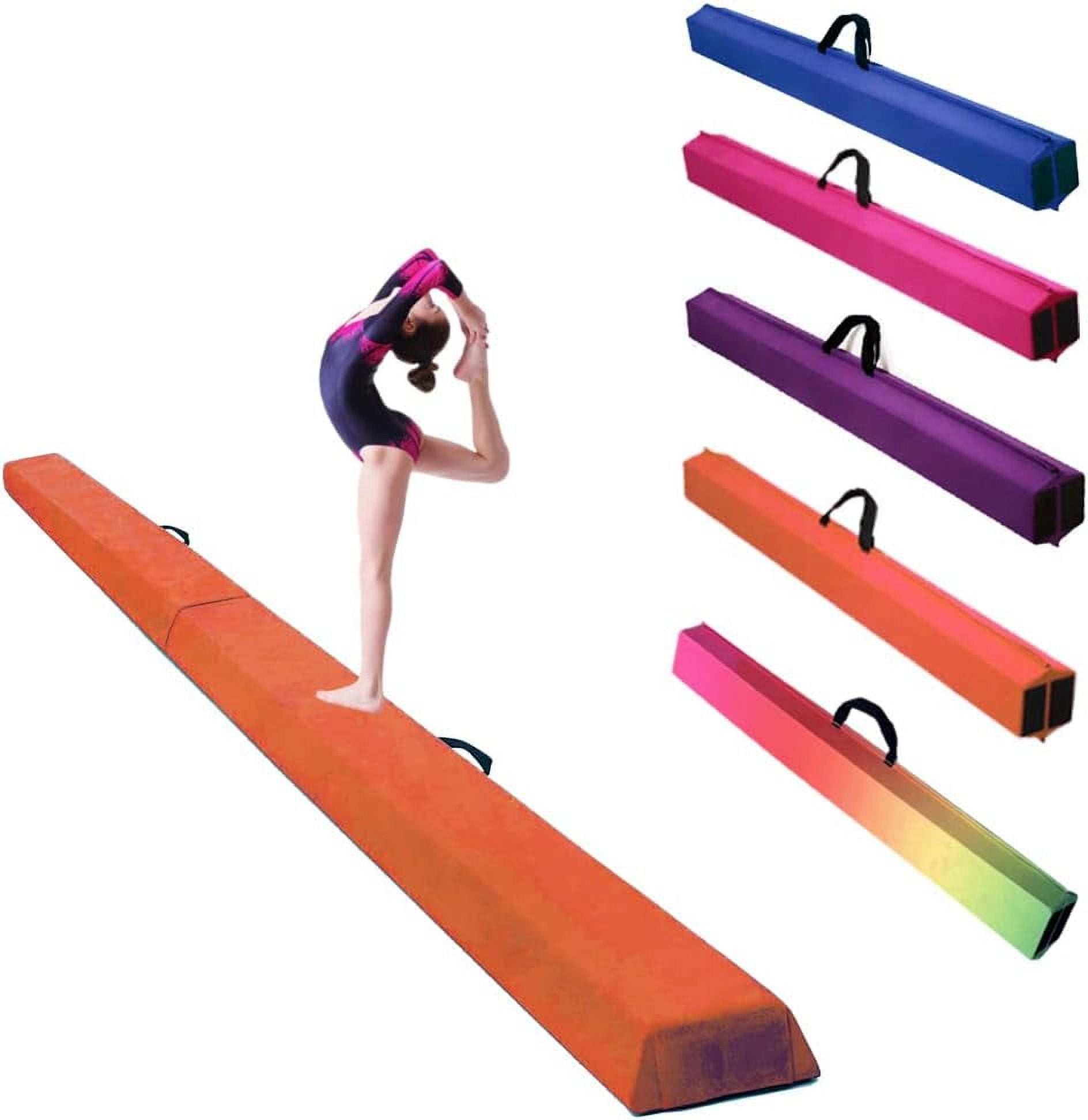 Alondy 9FT Balance Beam Folding Floor Gymnastics Equipment for Kids Non ...