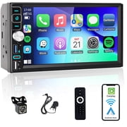 Alondy Double din Car Stereo with Apple CarPlay 7 Touchscreen Android Auto Bluetooth USB-C