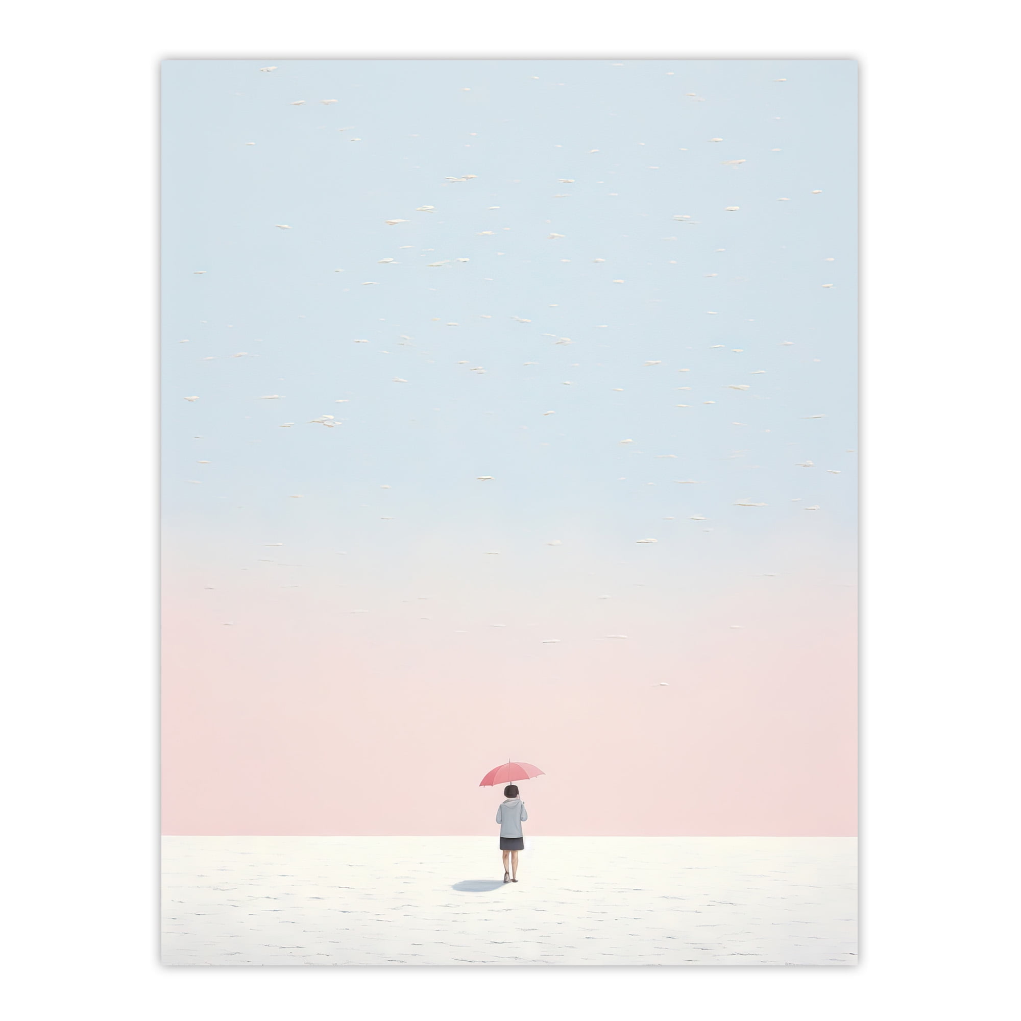 Alone No 2 By Amy Denver Minimalist Soft Pastel Simple Summer Sun ...