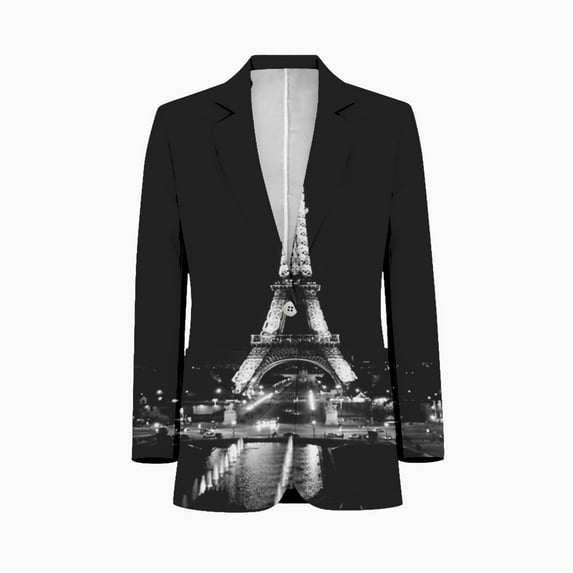 Alone with the tower Paris, France Mens Suits Shawl Collar Slim Fit Suit Mens Groom Jacket Tuxedos for Wedding Dress Evening