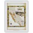 thumbnail image 1 of Along the California Wine Trail Map - American Viticultural Areas (AVA) - California Vineyards Wine Country Art c.2017 - Japanese Unryu Rice Paper Art Print (Unframed) 12 x 16 in, 1 of 4
