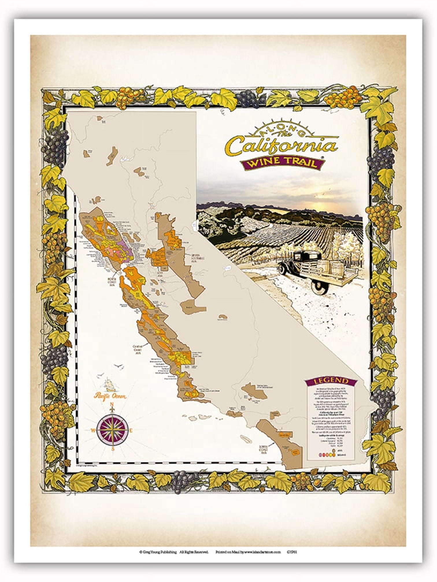 Along the California Wine Trail Map - American Viticultural Areas (AVA ...