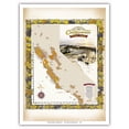 thumbnail image 1 of Along the California Wine Trail Map - American Viticultural Areas (AVA) - California Vineyards Wine Country Art c.2017 - Master Art Print (Unframed) 9in x 12in, 1 of 4