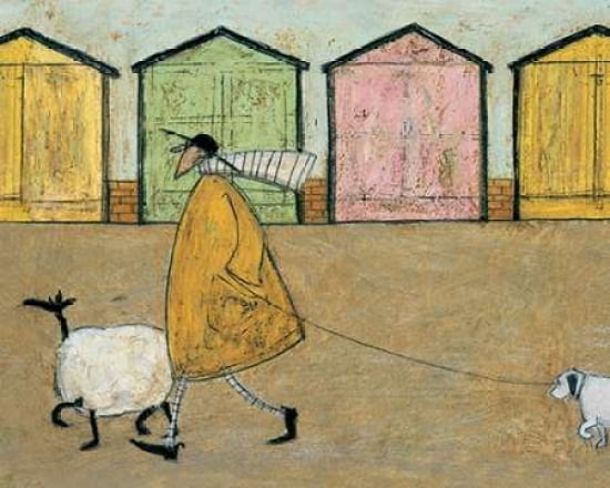 Along The Prom Canvas Art - Sam Toft (24 x 30)