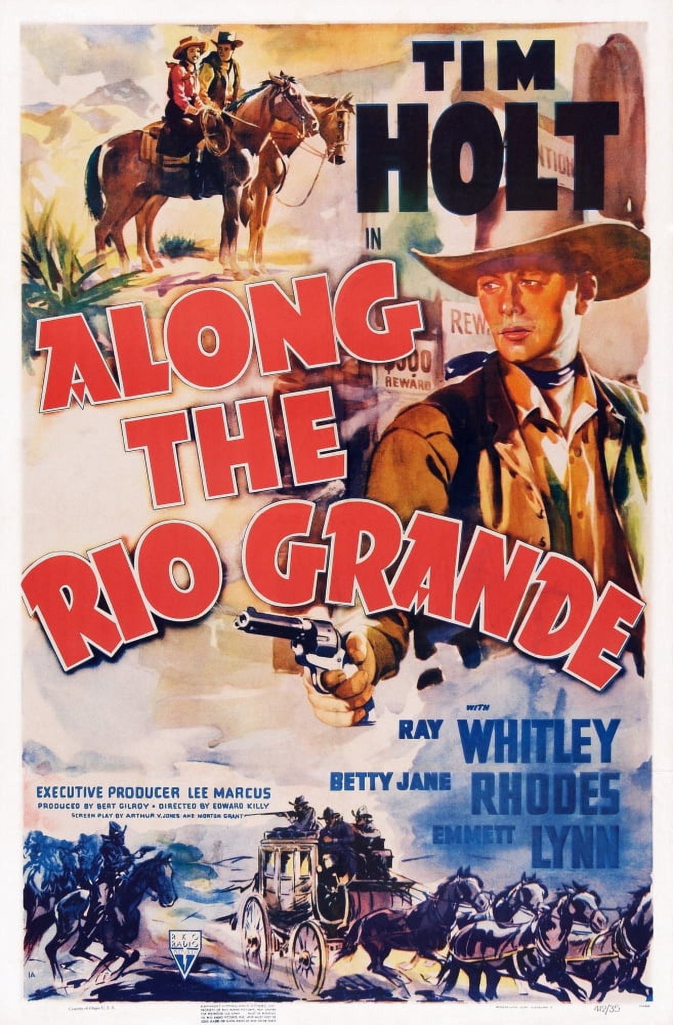 Along The Rio Grande Canvas Art -  (11 x 17)