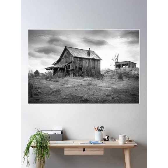 Along The Road Of Memory Bw Poster Wall Art, Modern Wall Decor For Living Room Bedroom, 8x12 UNFRAMED