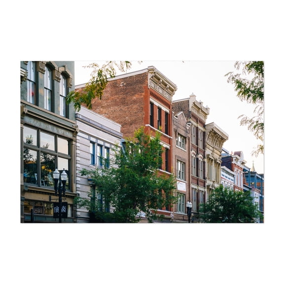 Along Vine Street 02 - Cincinnati Ohio Photography Architecture City Vintage Street Photography Unframed Wall Art Print 40 x 60 inches