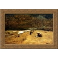 thumbnail image 1 of Along the Jersey Shore 24x18 Gold Ornate Wood Framed Canvas Art by Inness, George, 1 of 2