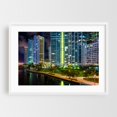 thumbnail image 1 of Along the Miami River - Miami Florida Photography White Framed Wall Art Print 20 x 30 inches, 1 of 3