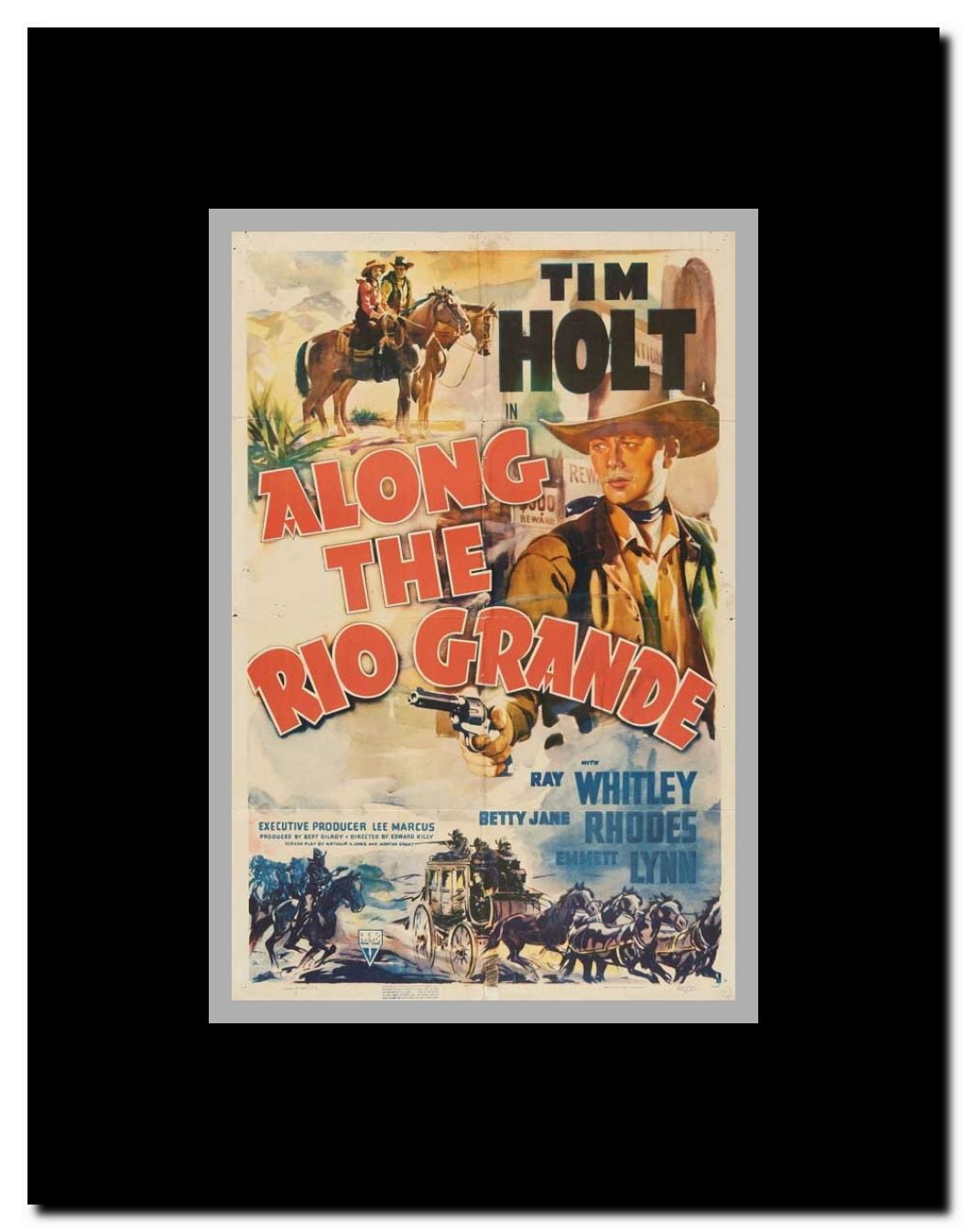 Along the Rio Grande Framed Movie Poster