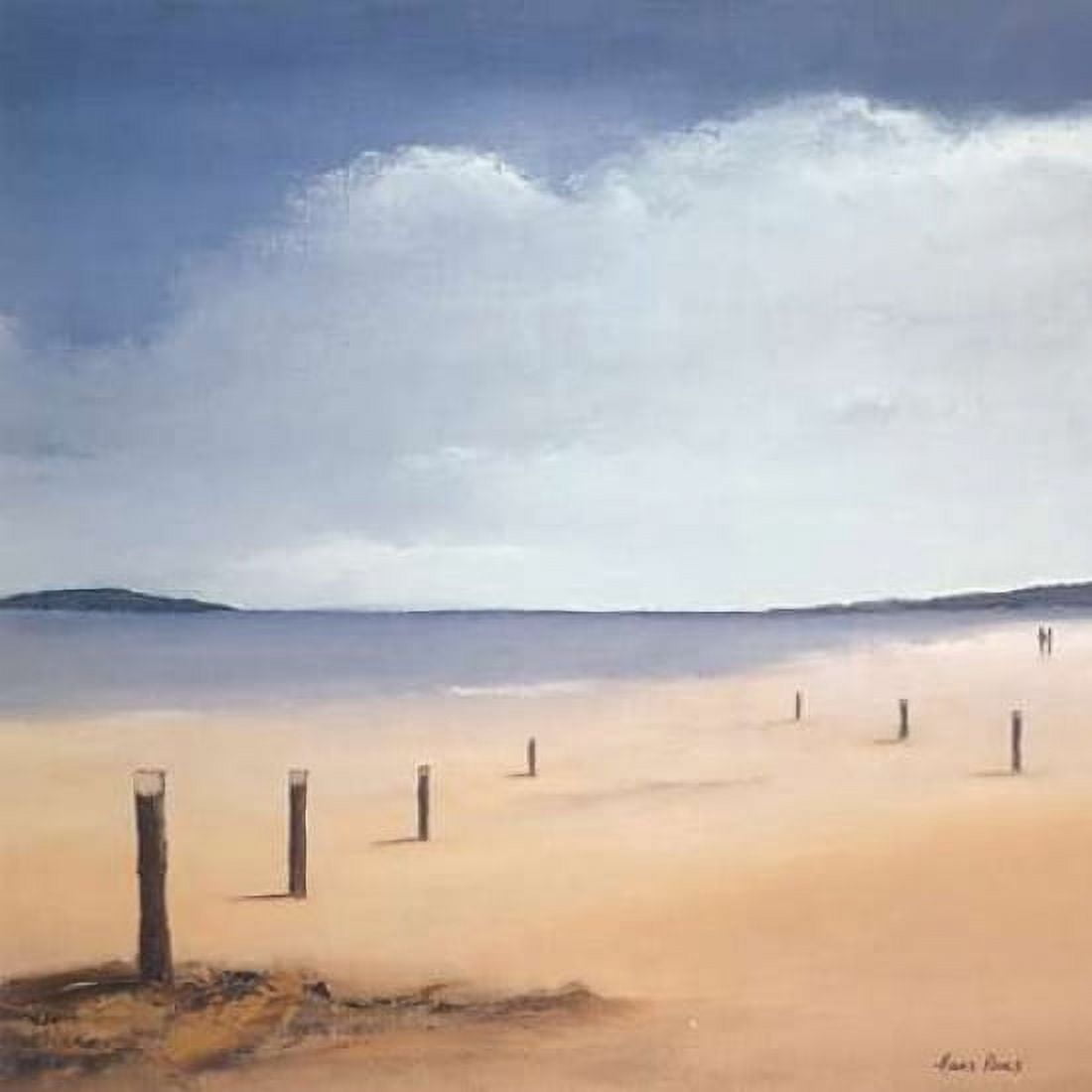 Along the beach II Canvas Art - Hans Paus (24 x 24)