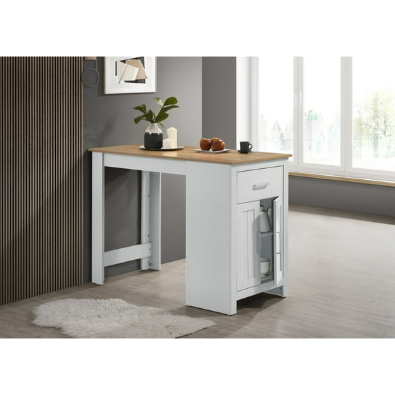 Ergode Mila Gray Velvet Ottoman Bench with Storage