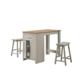 thumbnail image 1 of Alonzo Light Gray Engineered Wood Counter Height Table and 2 Counter Stools, 1 of 7