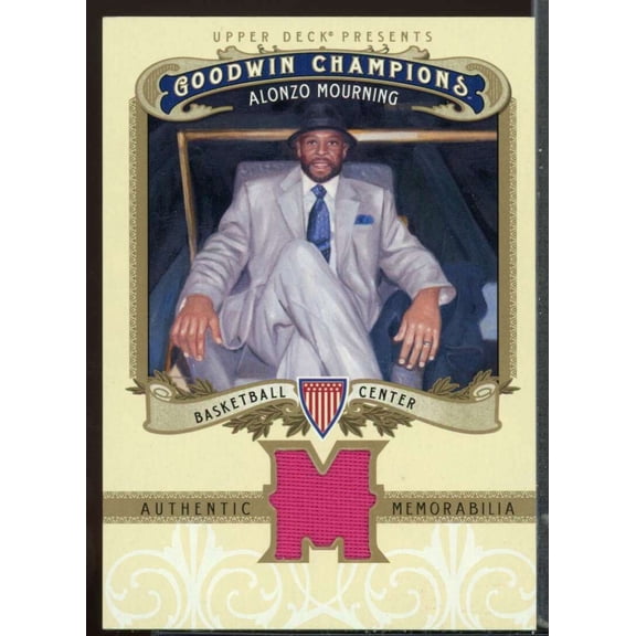 Alonzo Mourning F Card 2012 Upper Deck Goodwin Champions Memorabilia #MAM