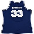 Alonzo Mourning Signed Georgetown Hoyas #33 Navy Mitchell & Ness Jersey ...