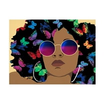 Alonzo Saunders 'Butterfly Diva I' Canvas Art