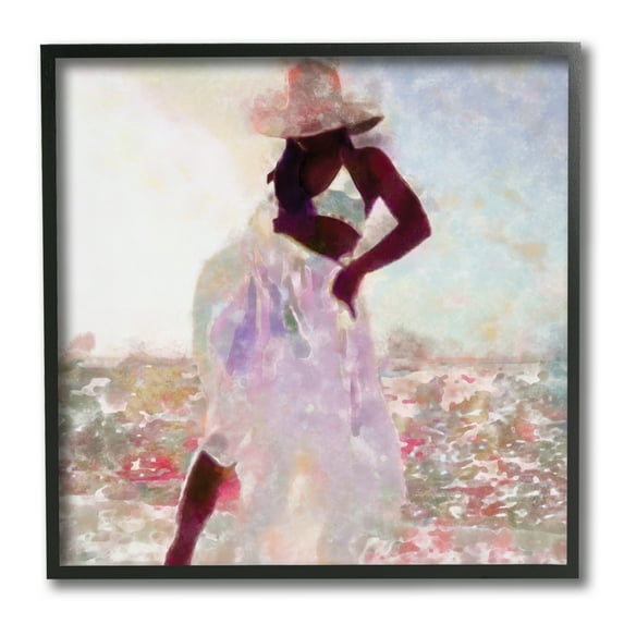 Stupell Industries Wet Paint Abstraction Brown Watercolor Strokes Abstract Painting Gallery Wrapped Canvas Art Print Wall Art, 24 x 30