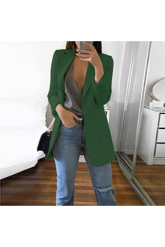 2024 Summer Plus Size,Ladies Blazers Windproof Coat Trench Coat Spring Coat Blouse Jacket
