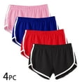 thumbnail image 1 of Aloohaidyvio 4 Pack No Boundaries Shorts for Women,2024 Womens Workout Gym Shorts Casual Sports Set, Ladies Active Athletic Cotton Shorts, 1 of 6