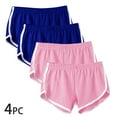 thumbnail image 1 of Aloohaidyvio 4 Packs No Boundaries Shorts for Women,Women's Cotton Yoga Dance Short Pants 2024 Dolphin Shorts Summer Athletic Cycling Hiking Sports Shorts, 1 of 6