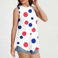 thumbnail image 1 of Aloohaidyvio 4th July Tank Top for Women Patriotic Shirts for Women Patriotic American Flag Stripes Sleeveless Shirt, 1 of 6