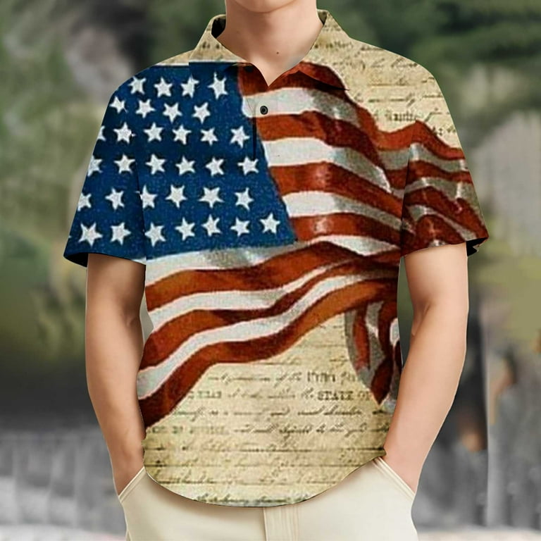 4th Of July American Flag Vintage USA Men Women Patriotic T-Shirt 4th Of July American Flag Vintage USA Men Women Patriotic T-Shirt
