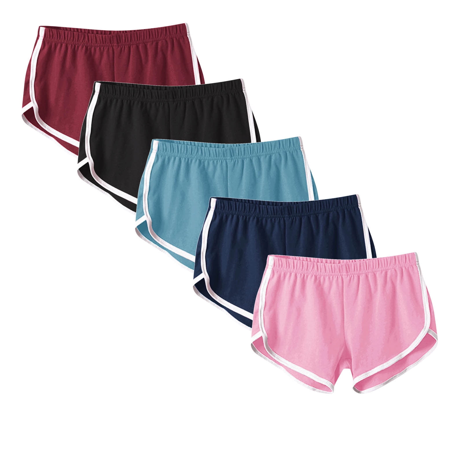 Short en lin mélangé avec cordon de serrage - Brun/rayé - Ladies | H&M CA