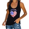 thumbnail image 1 of Aloohaidyvio American Flag Tank Tops for Women Funny USA Flag Graphic Sleeveless Tshirt 4th of July Memorial Day Gift Tee Vest, 1 of 5