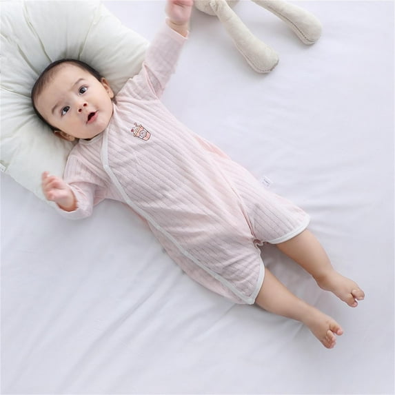 Aloohaidyvio Baby Girls Romper - Organic Cotton, One-Piece Shortall Girl Outfit for Sizes Newborn to 24 Months